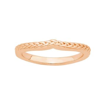 Love 360 14k Gold Wedding Ring, Adult Unisex, Size: 7.50, Pink