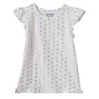 Girls 4-10 Jumping Beans&reg; Print Flutter Sleeves Tee, Girl's, Size: 7, White