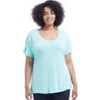 Plus Size Balance Collection Tee, Women's, Size: 1xl, Lt Green