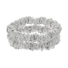 Dana Buchman Circle Link Stretch Bracelet Set, Women's, Silver