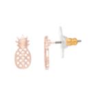 Lc Lauren Conrad Pineapple Stud Nickel Free Earrings, Women's, Light Pink