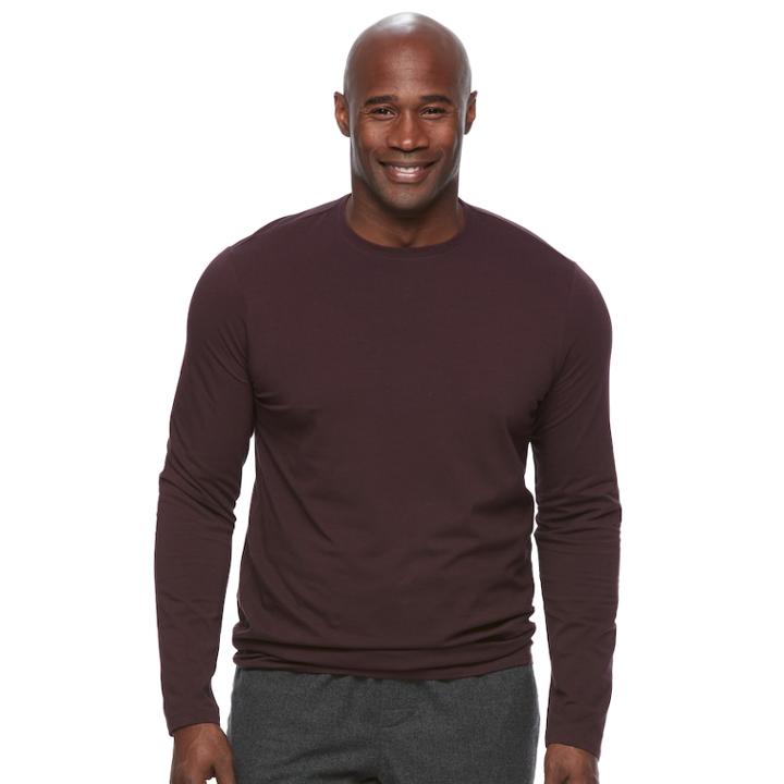 Big & Tall Apt. 9&reg; Premier Flex Classic-fit Stretch Crewneck Tee, Men's, Size: 2xb, Purple