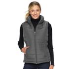 Women's Weathercast Puffer Vest, Size: Small, Grey Other