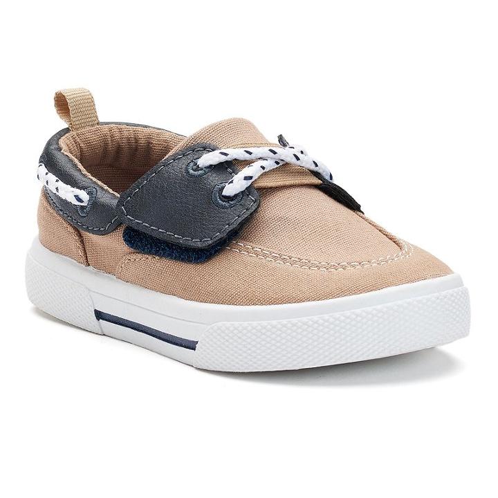 Carter's Cosmo 4 Toddler Boys' Boat Shoes, Boy's, Size: 6 T, Lt Beige
