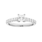 Platinum 1 Carat T.w. Igl Certified Diamond Princess Cut Engagement Ring, Women's, Size: 6, White