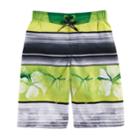 Boys 8-20 Zeroxposur Hawaiian Stripes Swim Trunks, Size: Large, Green