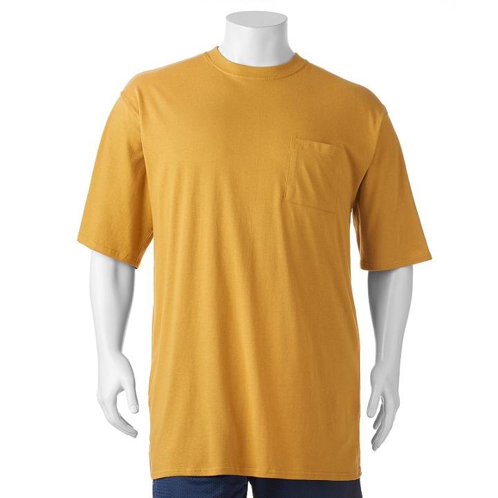 Big & Tall Champion Solid Pocket Tee, Men's, Size: 4xb, Gold