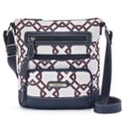 Stone & Co. Knot Print Leather Crossbody Bag, Women's, White