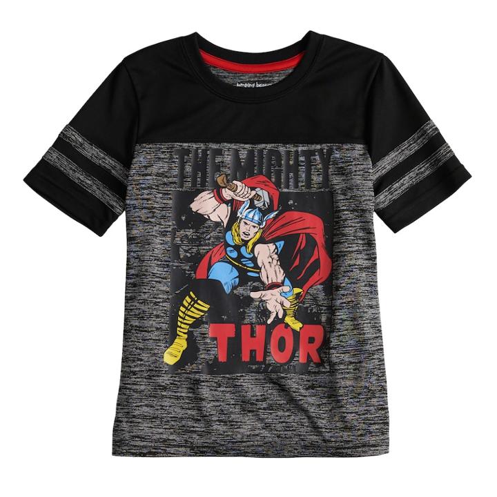 Boys 4-10 Jumping Beans&reg; The Mighty Thor Marled Active Tee, Size: 7, Med Grey
