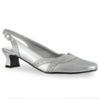 Easy Street Stunning Women's Slingback High Heels, Size: Medium (5), Silver