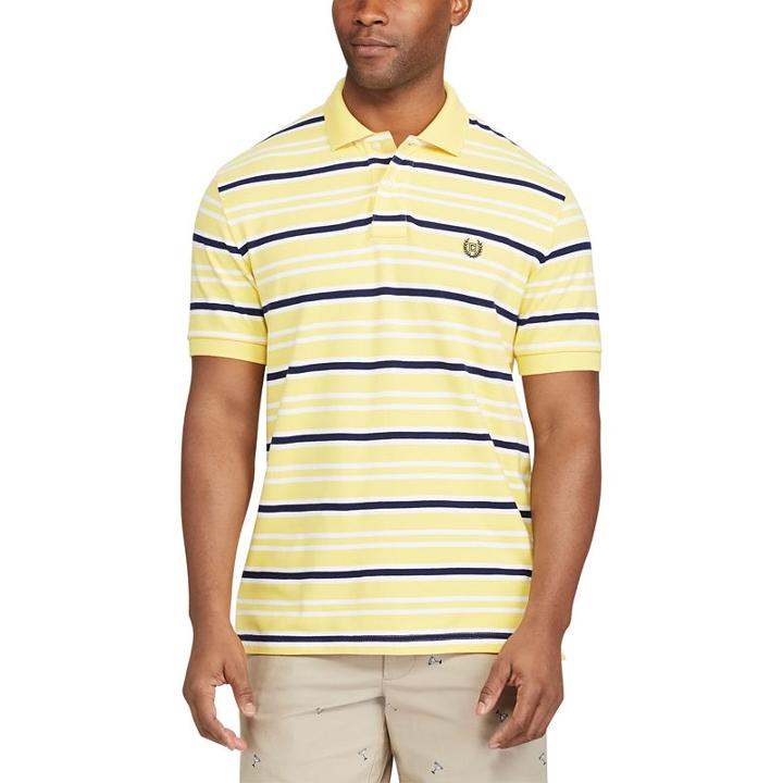 Big & Tall Chaps Classic-fit Striped Polo, Men's, Size: 3xb, Yellow
