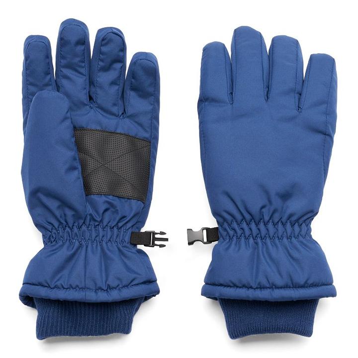 Women's Igloos Solid Waterproof Ski Gloves, Size: M-l, Blue (navy)