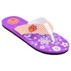 Women's Clemson Tigers Floral Flip Flop Sandals, Size: Medium, Multi