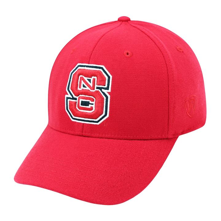 Adult Top Of The World North Carolina State Wolfpack One-fit Cap, Men's, Med Red