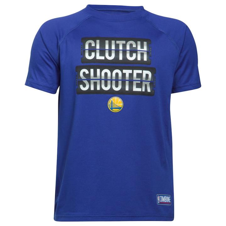 Boys 8-20 Under Armour Golden State Warriors Clutch Shooter Tee, Size: Medium, Blue