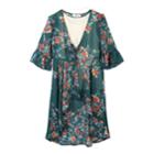Girls 7-16 Speechless Floral Kimono With Necklace, Size: Small, Red Overfl