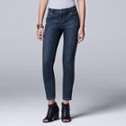 Petite Simply Vera Vera Wang Skinny Jeans, Women's, Size: 6 Petite, Med Blue