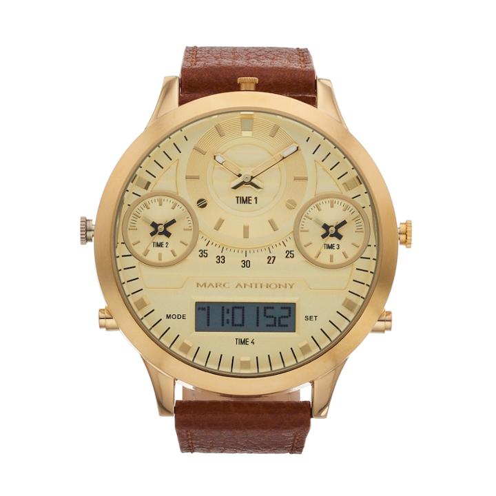 Marc Anthony Men's Analog-digital Watch - Fmdma187, Size: Xl, Brown