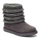 Sonoma Goods For Life&trade; Girls' Sweater Cuff Ankle Boots, Girl's, Size: 3, Grey