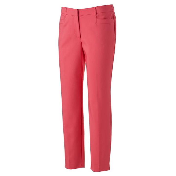 Women's Dana Buchman Ankle Pants, Size: 6, Lt Orange