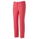 Women's Dana Buchman Ankle Pants, Size: 6, Lt Orange