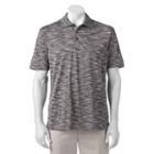 Men's Haggar In Motion Classic-fit Striped Performance Polo, Size: Xxl, Black