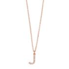 Lc Lauren Conrad Pave Monogram Pendant Necklace, Women's, Light Pink