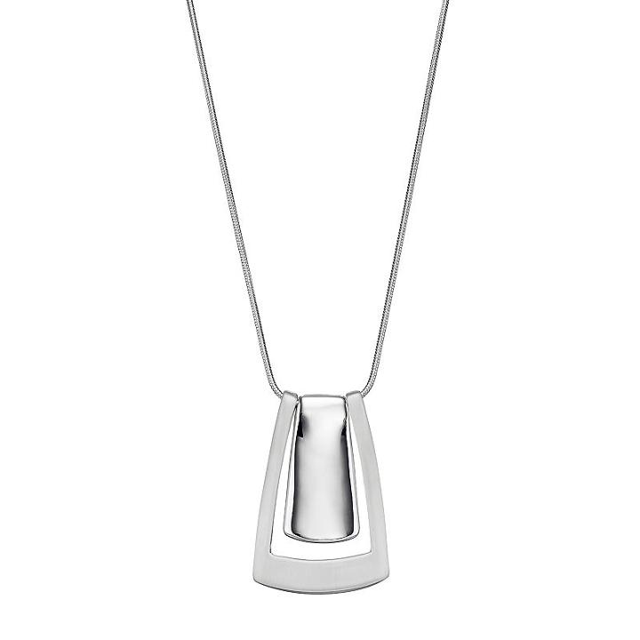 Dana Buchman Geometric Pendant Necklace, Women's, Silver