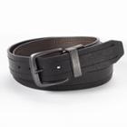 Dickies Reversible Stitched Leather Belt - Men, Size: 34, Black