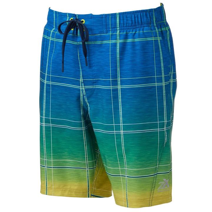 Men's Zeroxposur Stretch Swim Trunks, Size: Medium, Blue Other