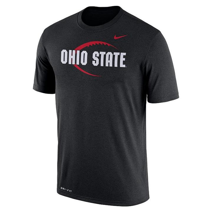 Men's Nike Ohio State Buckeyes Legend Icon Dri-fit Tee, Size: Medium, Black