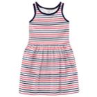 Girls 4-8 Carter's Tank Dress, Size: 8, Red Blue Stripe