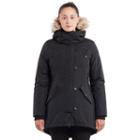 Women's Noize Hooded Midweight Parka, Size: Large, Black
