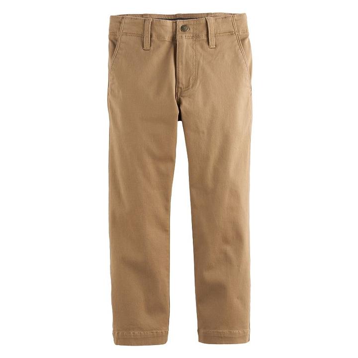 Boys 4-7x Lee Dungarees Slim Fit Original Khaki Pants, Size: 6, Beig/green (beig/khaki)