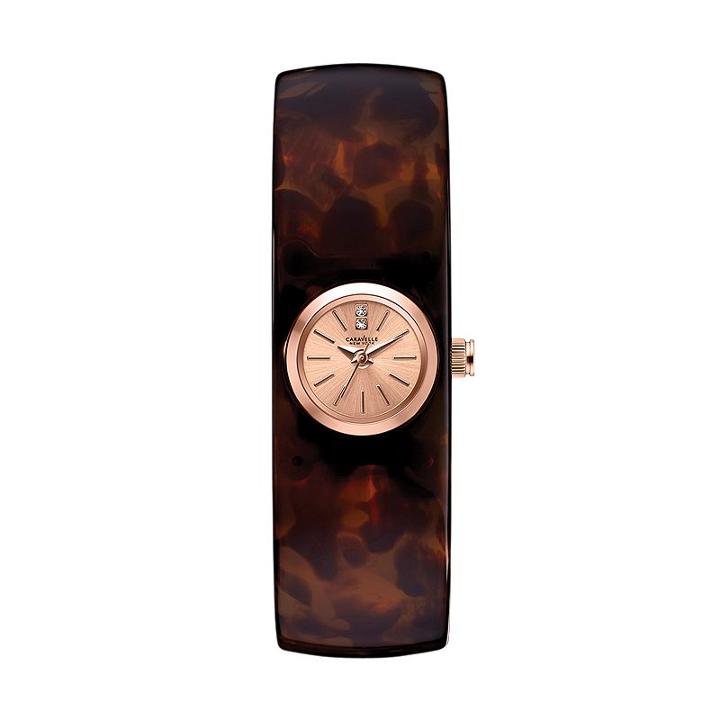 Caravelle New York By Bulova Women's Bangle Watch - 44l139, Brown