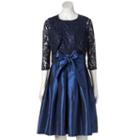 Women's Chaya Sequin Lace Dress & Shrug Set, Size: 10, Dark Blue