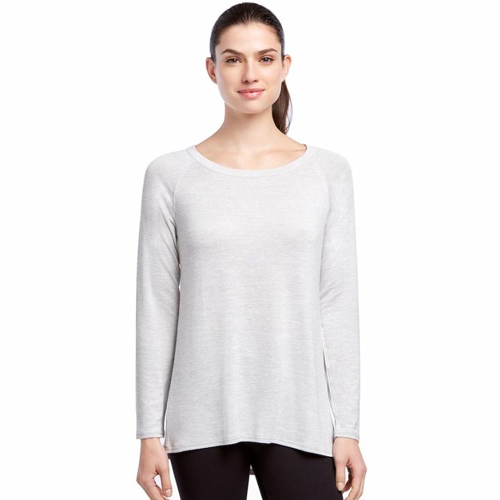 Women's Jockey Sport Tech Sweater Tunic, Size: Medium, Med Grey
