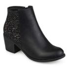 Journee Collection Noble Women's Ankle Boots, Size: 7.5, Black