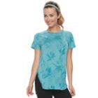 Women's Tek Gear&reg; High Slit Tunic Tee, Size: Medium, Turquoise/blue (turq/aqua)