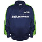 Big & Tall Majestic Seattle Seahawks Tricot Track Jacket, Men's, Size: L Tall, Blue (navy)