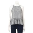 Women's Juicy Couture Metallic Halter Top, Size: Xs, Black