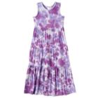 Girls 4-6x Design 365 Tie-dye Maxi Dress, Girl's, Size: 5, Purple Oth