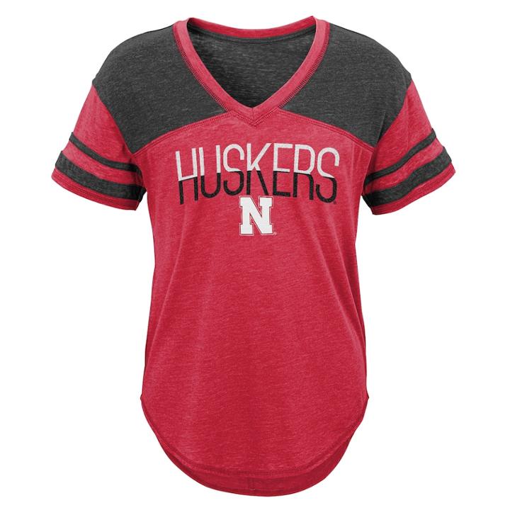 Juniors' Nebraska Cornhuskers Traditional Tee, Teens, Size: Xl, Dark Red