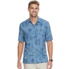 Men's Batik Bay Classic-fit Tropical Soft Touch Pocket Button-down Shirt, Size: Large, Blue (navy)