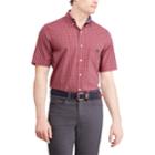 Men's Chaps Regular-fit Plaid Button-down Shirt, Size: Xxl, Red