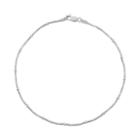 Sterling Silver Snake Chain Anklet, Women's, Size: 10, Grey