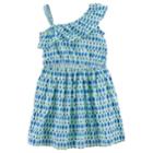 Girls 4-8 Carter's Asymmetrical Abstract Print Dress, Size: 7