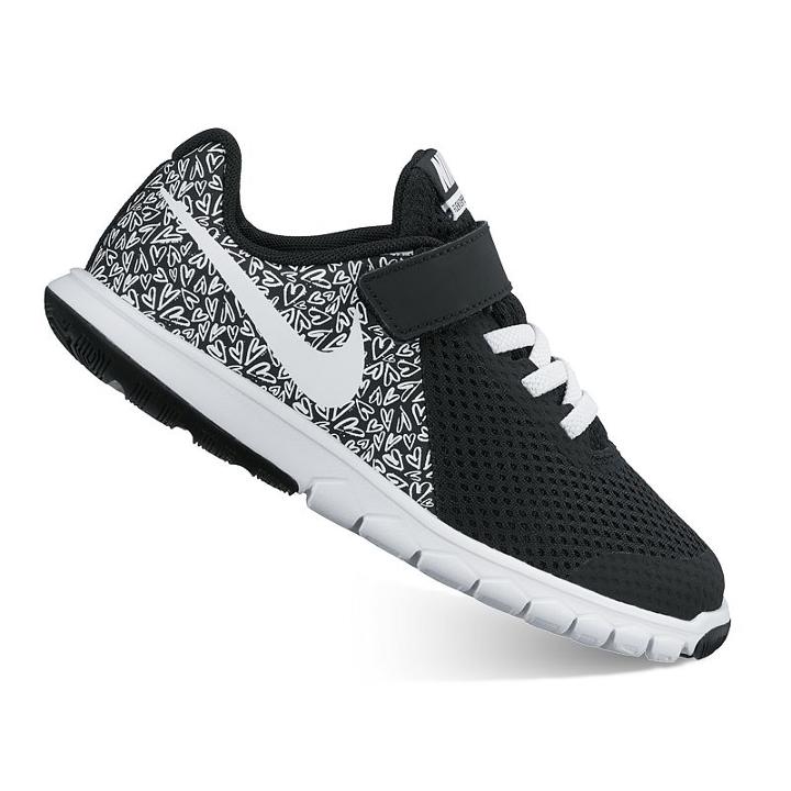Nike Flex Experience 5 Print Preschool Girls' Shoes, Girl's, Size: 13, Black