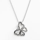 Sterling Silver Openwork Butterfly Pendant, Women's, Size: 18, Grey