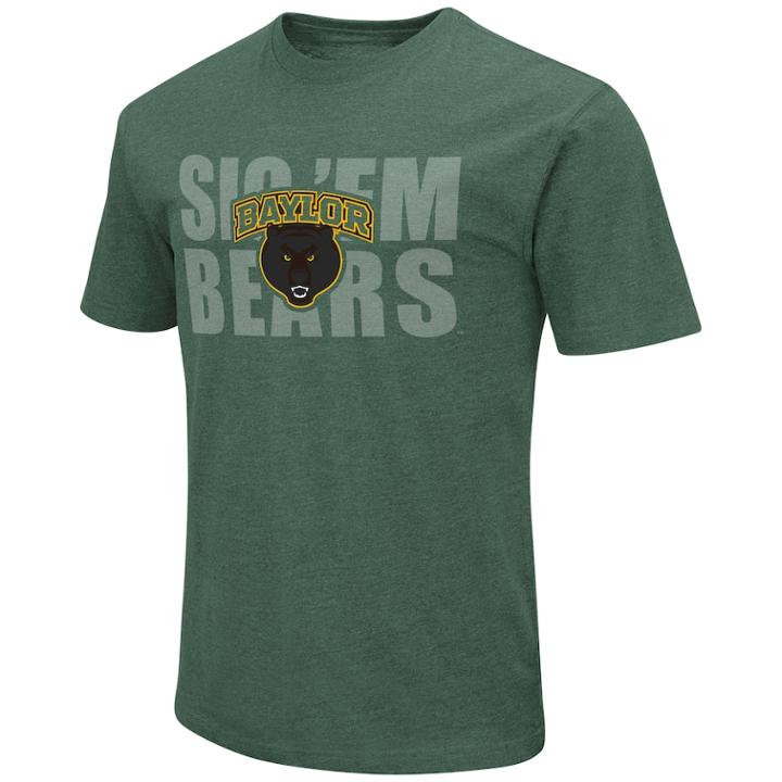 Men's Baylor Bears Motto Tee, Size: Large, Dark Green